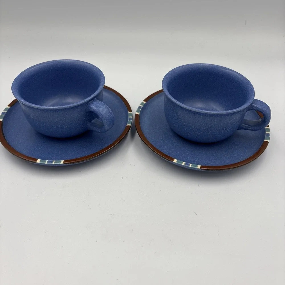 Mesa Sky Blue Cup and Saucer Sets 2 Pieces‎ Set Japan
